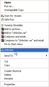 Unlocker Integration in Windows Explorer